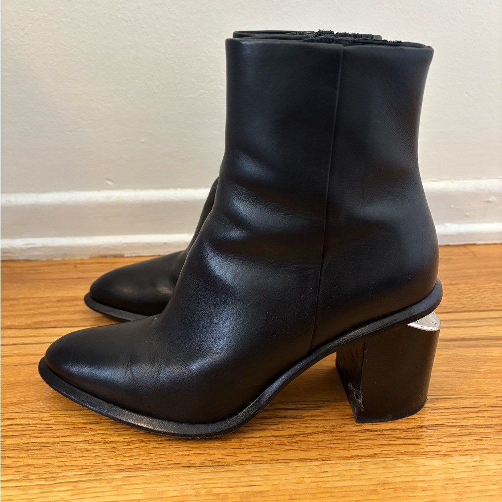 Alexander Wang Black Boot with Silver Cutouts